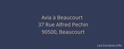 Avia à Beaucourt