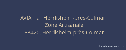 AVIA    &agrave;   Herrlisheim-pr&egrave;s-Colmar