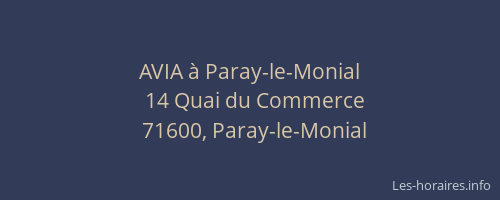 AVIA &agrave; Paray-le-Monial