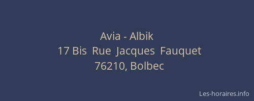 Avia - Albik