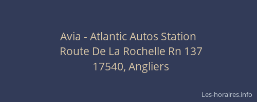 Avia - Atlantic Autos Station
