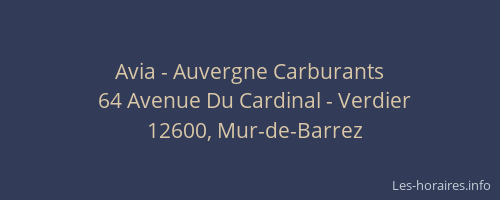 Avia - Auvergne Carburants