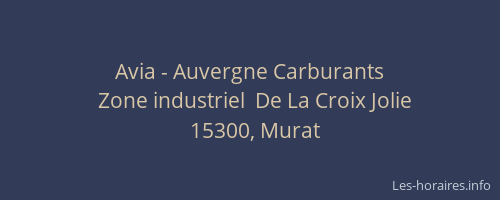 Avia - Auvergne Carburants
