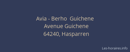 Avia - Berho  Guichene