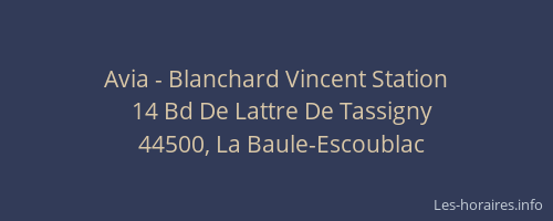 Avia - Blanchard Vincent Station
