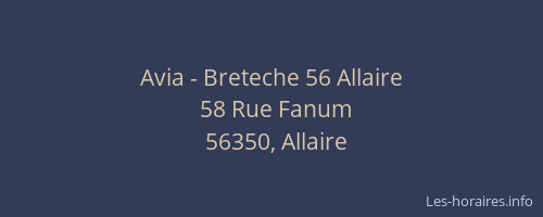 Avia - Breteche 56 Allaire
