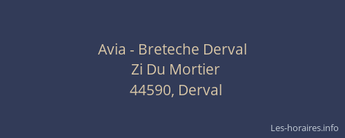 Avia - Breteche Derval