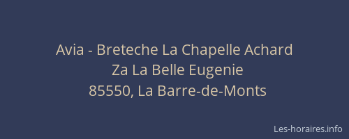 Avia - Breteche La Chapelle Achard
