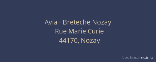 Avia - Breteche Nozay