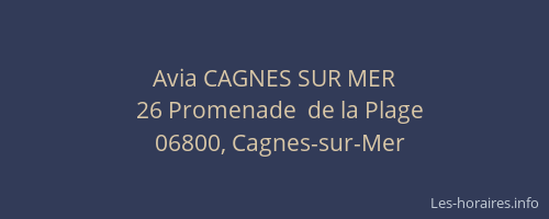 Avia CAGNES SUR MER