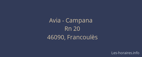 Avia - Campana