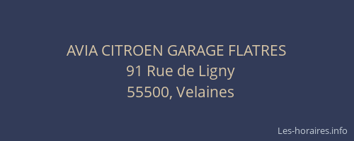 AVIA CITROEN GARAGE FLATRES
