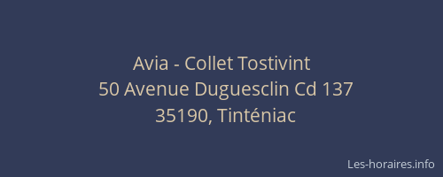 Avia - Collet Tostivint