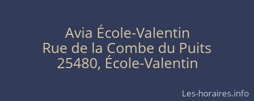 Avia École-Valentin
