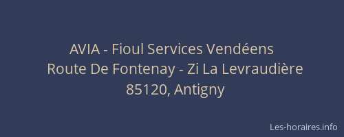 AVIA - Fioul Services Vendéens