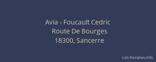 Avia - Foucault Cedric