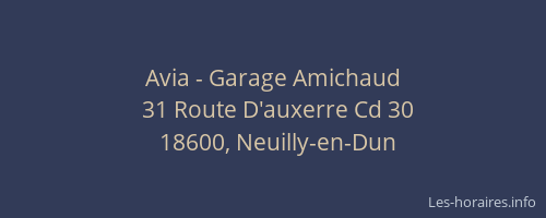 Avia - Garage Amichaud