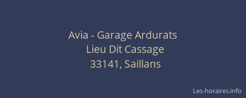 Avia - Garage Ardurats