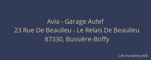 Avia - Garage Autef