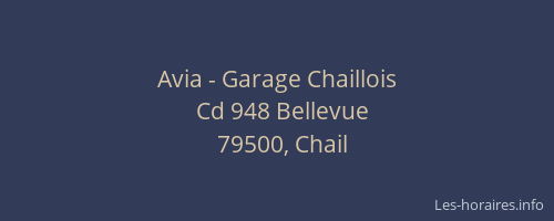 Avia - Garage Chaillois
