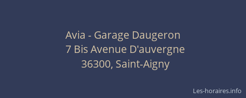 Avia - Garage Daugeron