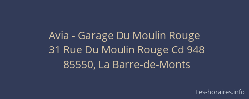 Avia - Garage Du Moulin Rouge