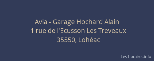 Avia - Garage Hochard Alain