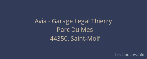 Avia - Garage Legal Thierry