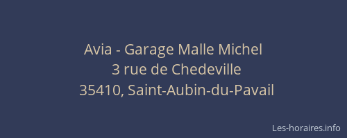 Avia - Garage Malle Michel