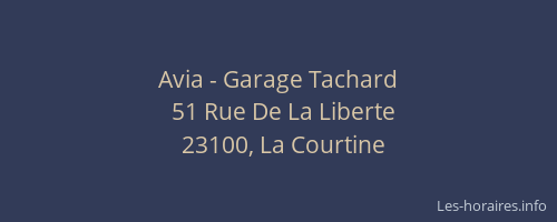 Avia - Garage Tachard