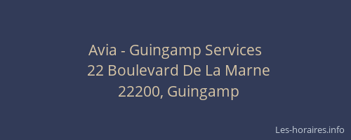 Avia - Guingamp Services