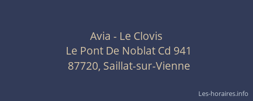 Avia - Le Clovis