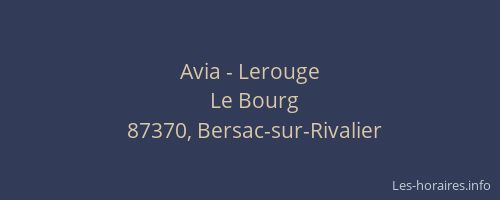 Avia - Lerouge