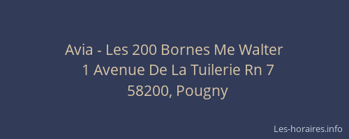 Avia - Les 200 Bornes Me Walter
