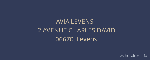 AVIA LEVENS