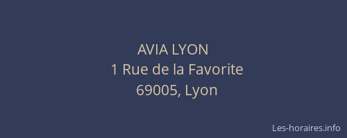 AVIA LYON