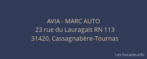 AVIA - MARC AUTO