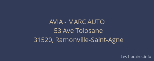 AVIA - MARC AUTO
