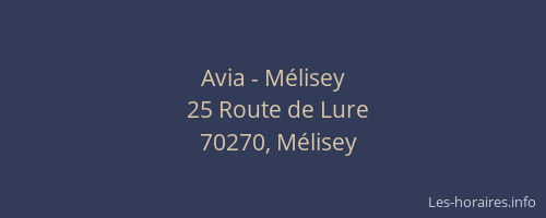 Avia - Mélisey