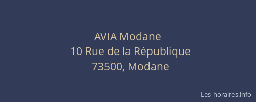 AVIA Modane
