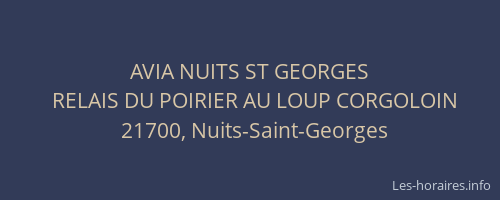 AVIA NUITS ST GEORGES