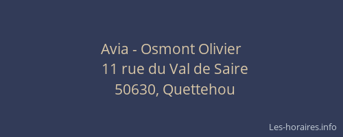 Avia - Osmont Olivier