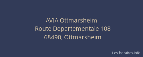 AVIA Ottmarsheim