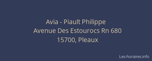 Avia - Piault Philippe