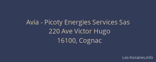 Avia - Picoty Energies Services Sas
