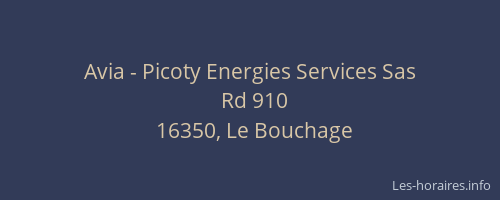 Avia - Picoty Energies Services Sas