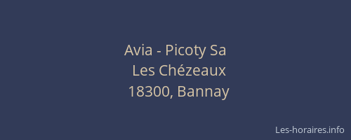 Avia - Picoty Sa