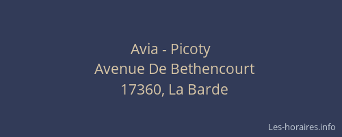 Avia - Picoty