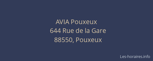 AVIA Pouxeux