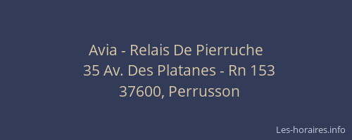 Avia - Relais De Pierruche